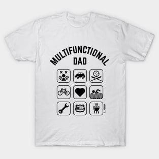 Multifunctional Dad (9 Icons) T-Shirt